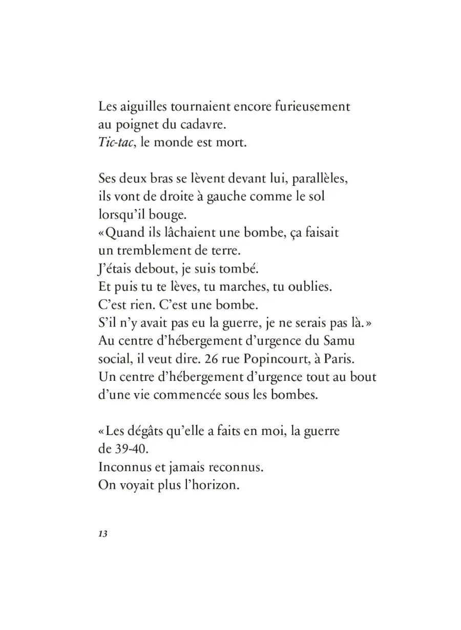 Nous nous parlons d'un lieu où tout est fragile