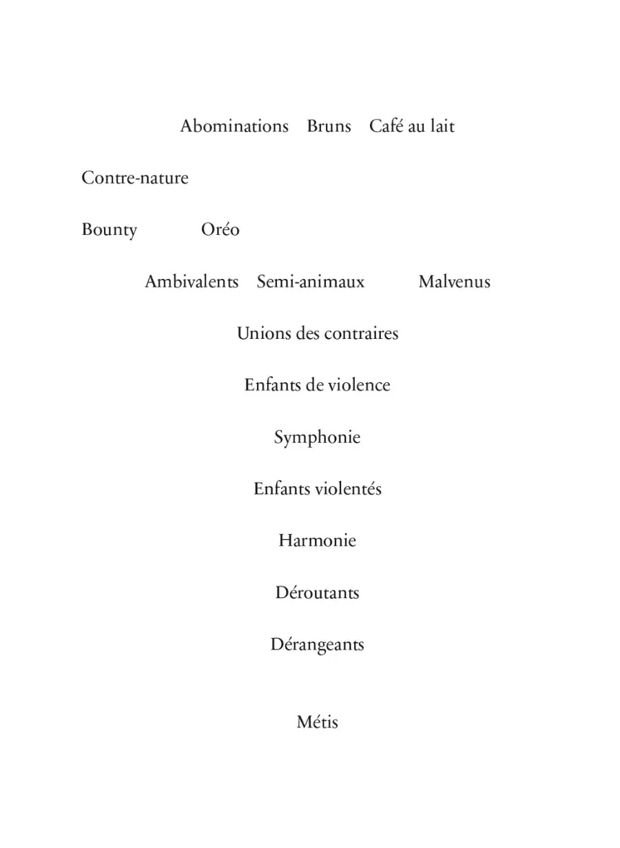 Métisse, et alors ?